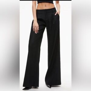 Alice + Olivia Black Wide Leg Pants